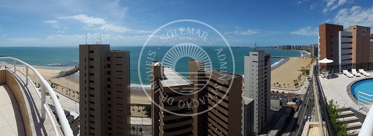 Apto moderno com 2 quartos e Vista Mar incrível.