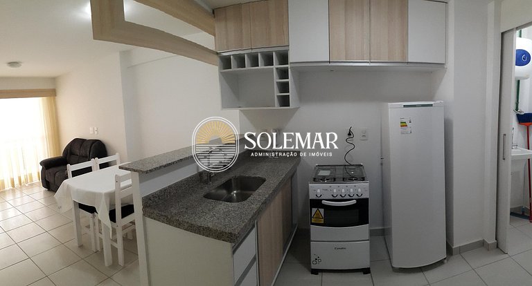 Apto com uma suíte e um quarto com camas beliche