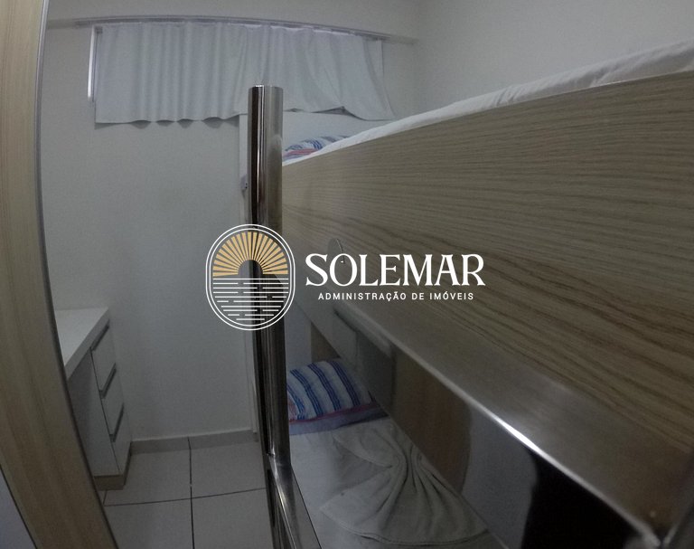 Apartamento con 1 suite y 1 dormitorio con litera
