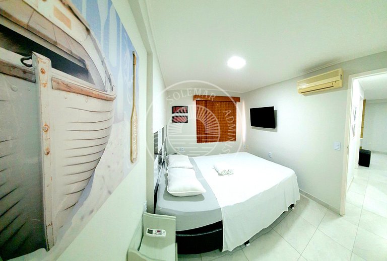 Apto moderno com 2 quartos e Vista Mar incrível.