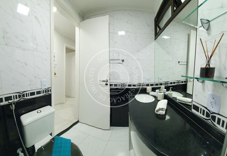 Apto moderno com 2 quartos e Vista Mar incrível.