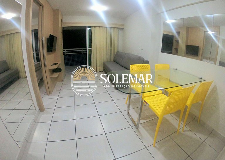 Apartamento con 1 suite y 1 dormitorio con litera