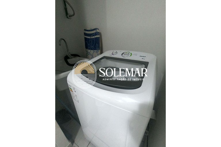 Apto com 1 Suíte e 1 quarto com cama beliche