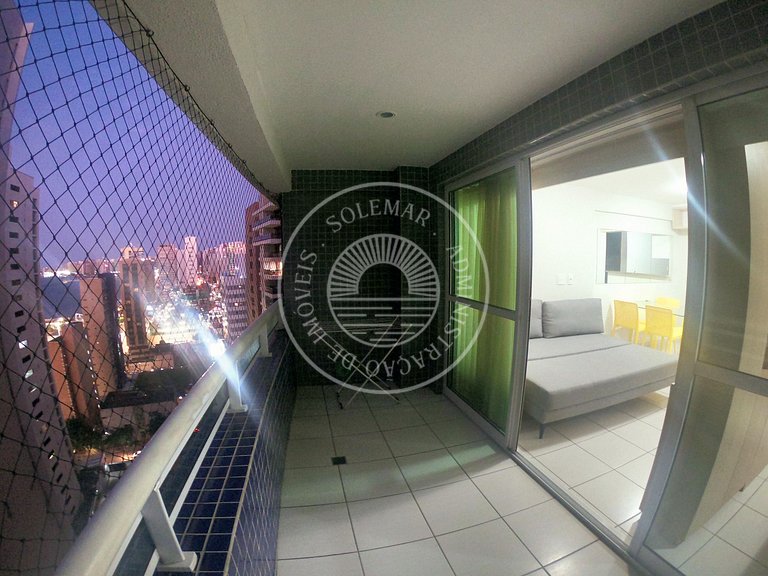 Apartamento com 1 suite e 1 quarto menor com camas beliche