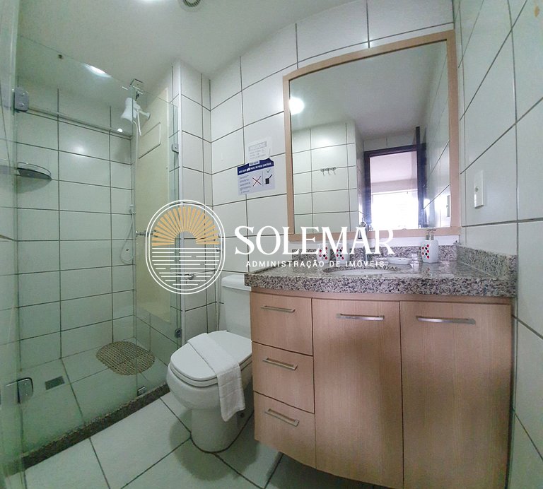 Apartamento en Beach Class Fortaleza, cerca de Beira Mar