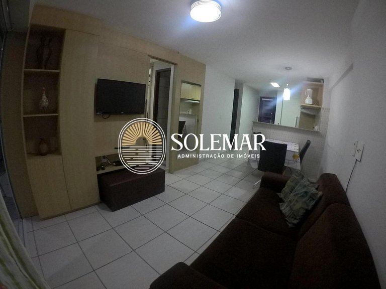 Apartamento en Beach Class Fortaleza, cerca de Beira Mar