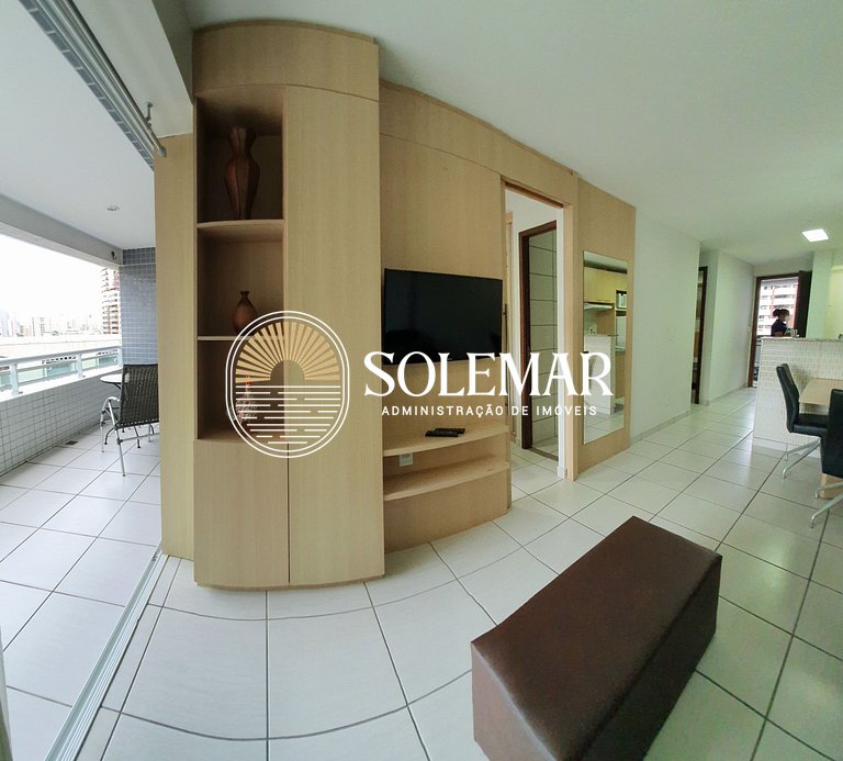 Apartamento en Beach Class Fortaleza, cerca de Beira Mar