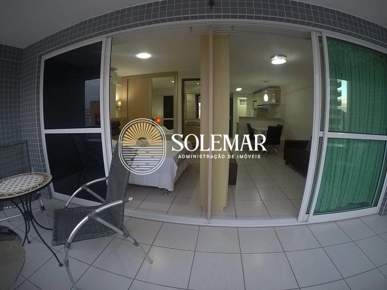 Appartamento in Beach Class Fortaleza, vicino a Beira Mar
