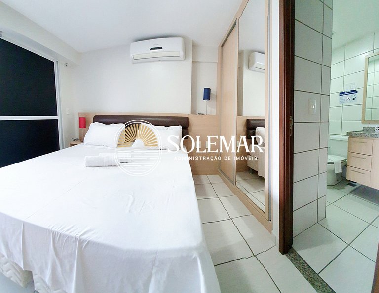 Appartamento in Beach Class Fortaleza, vicino a Beira Mar