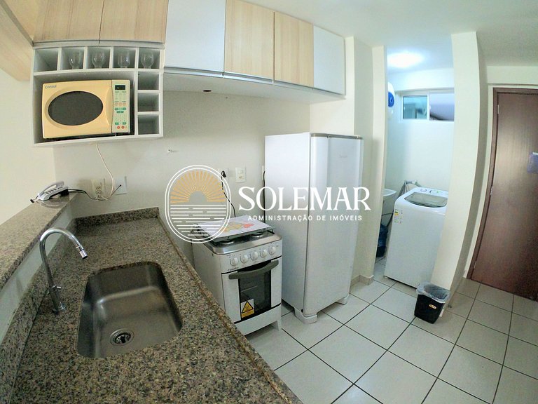Apto com uma suíte e um quarto com camas beliche