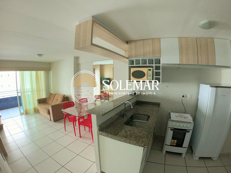 Apto com uma suíte e um quarto com camas beliche