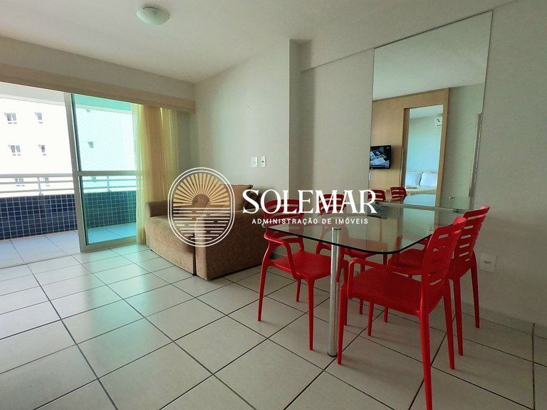 Apto com uma suíte e um quarto com camas beliche