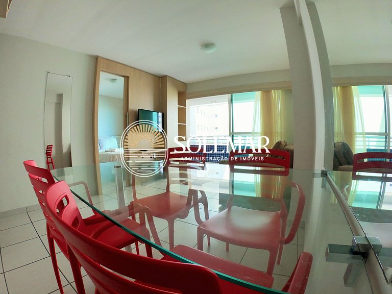 Apto com uma suíte e um quarto com camas beliche