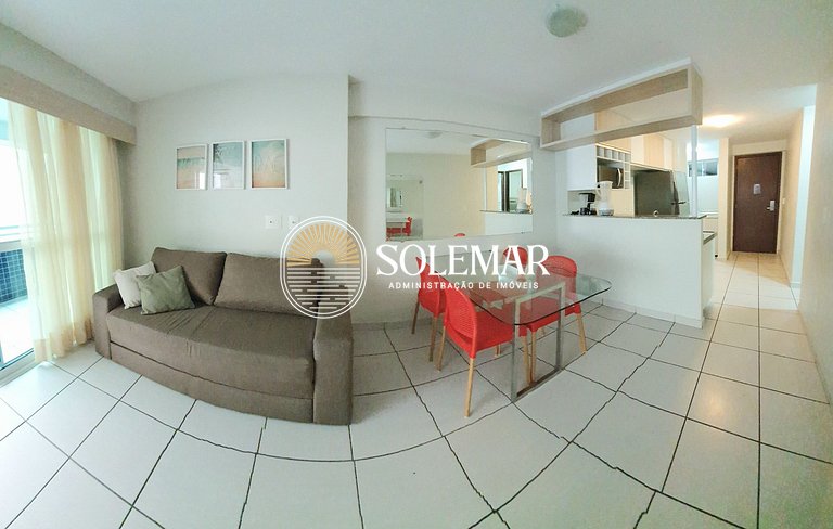 Apto com uma suíte e um quarto com camas beliche
