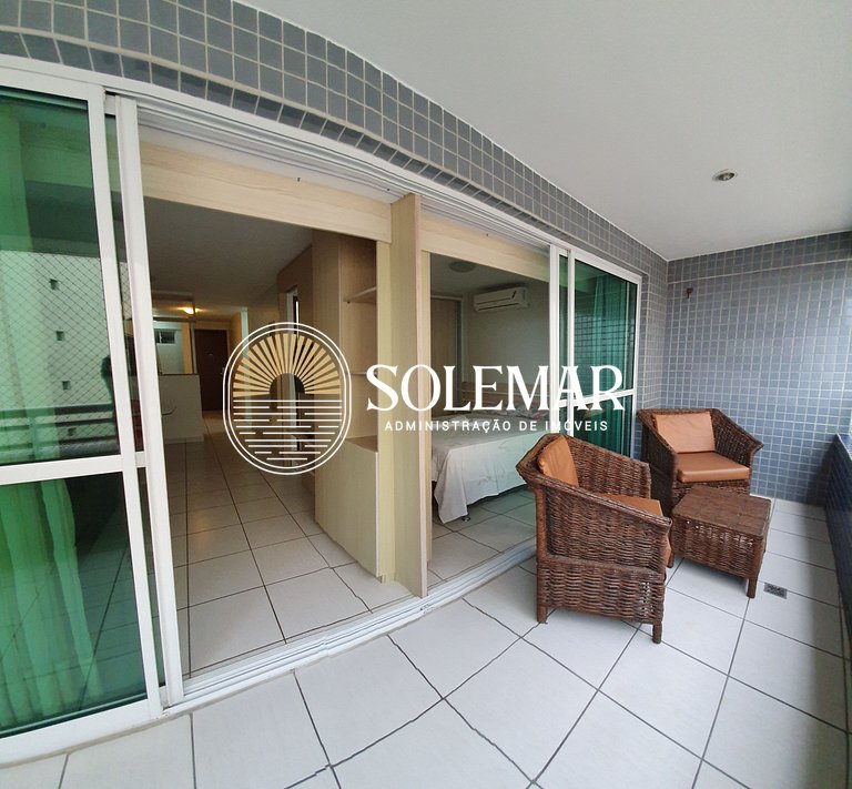 Apto com uma suíte e um quarto com camas beliche