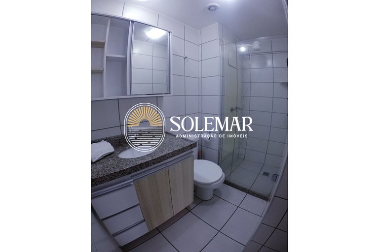 Apto com uma suíte e um quarto com camas beliche
