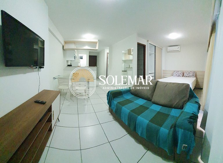 Apto com uma suíte e um quarto com cama beliche