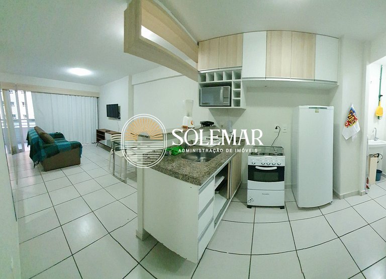 Apto com uma suíte e um quarto com cama beliche