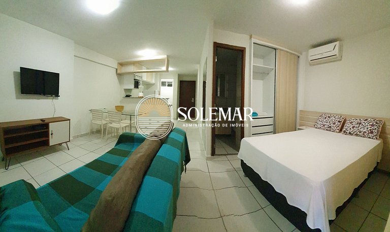 Apto com uma suíte e um quarto com cama beliche