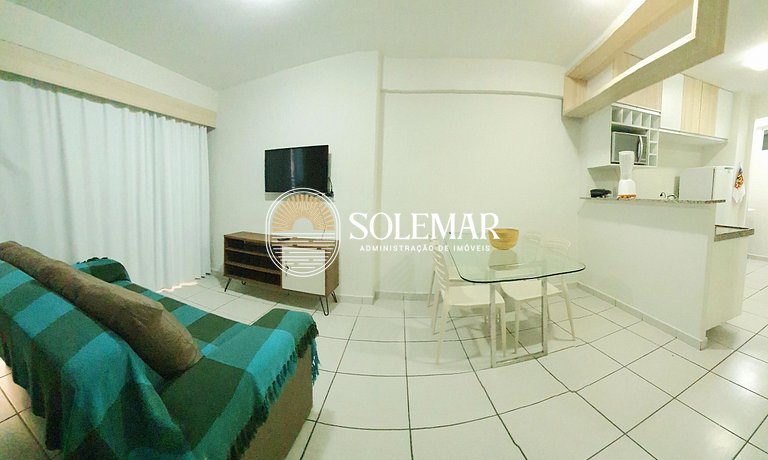 Apto com uma suíte e um quarto com cama beliche