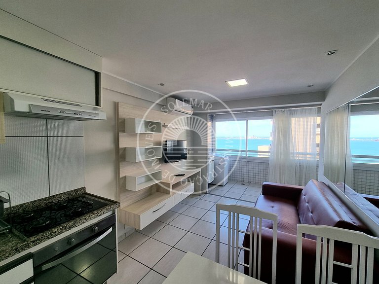 Apartamento de 1 quarto com Vista Mar
