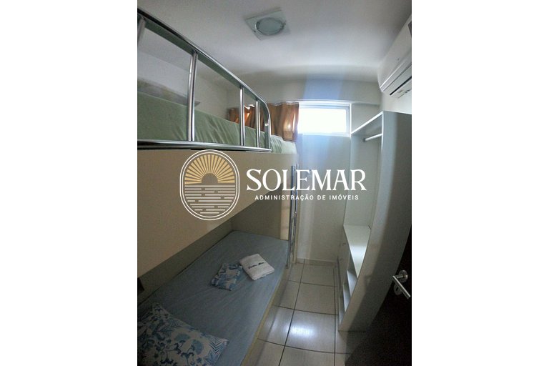 Apartment with suite and one bedroom with bunk beds and sofa