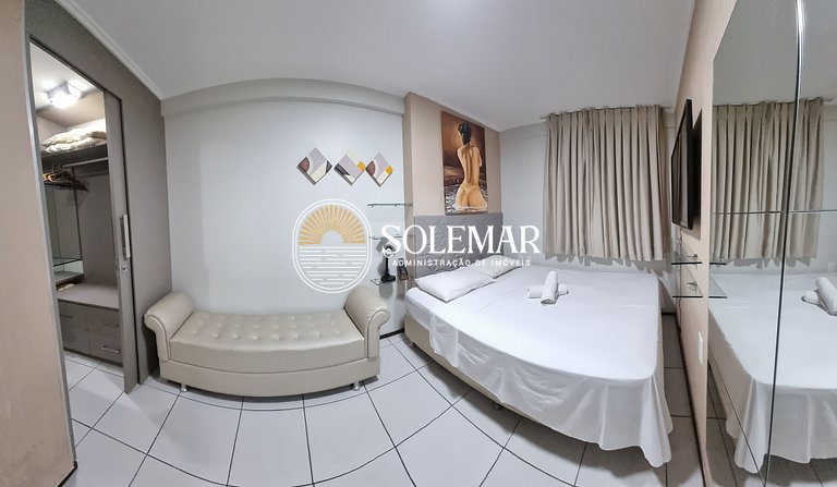 Apartamento de 2 habitaciones, una con cama de matrimonio y
