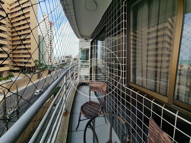 Apartamento com 2 quartos, sendo uma cama casal e outro quar