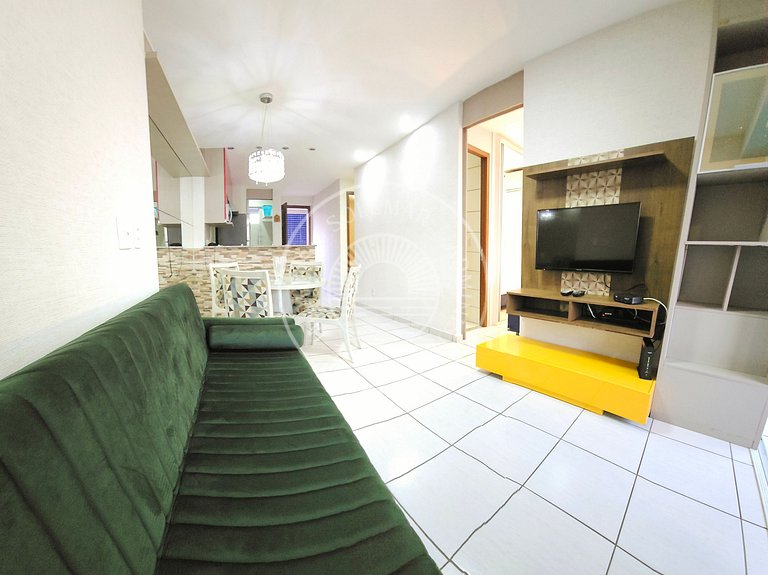 Luxuoso Apartamento com sofá cama na sala