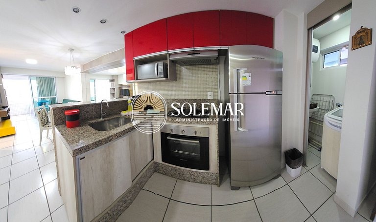 Apartamento de lujo con 2 habitaciones dobles y sofá cama.
