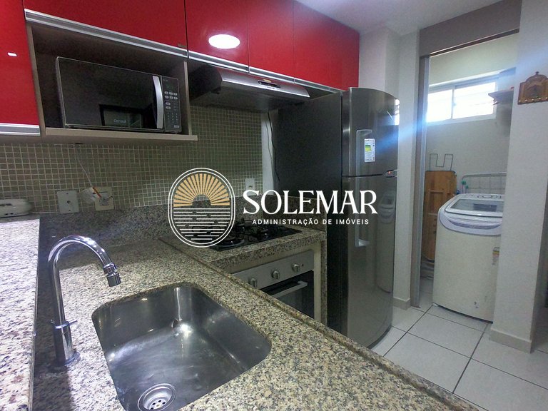 Apto de luxo com 2 quartos casal e sofá-cama