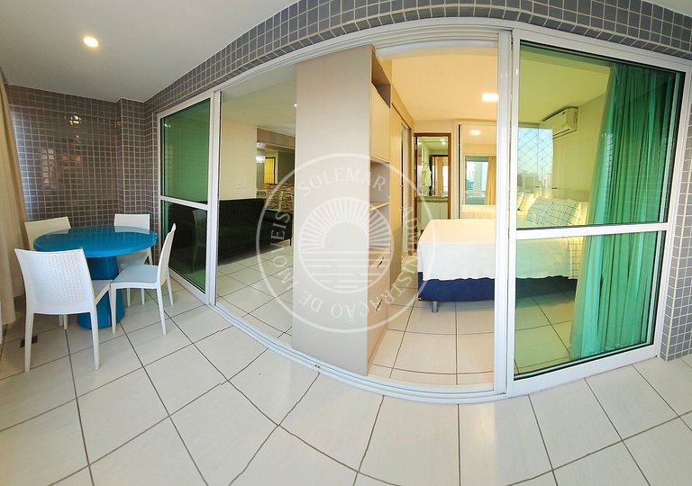 Luxuoso Apartamento com sofá cama na sala