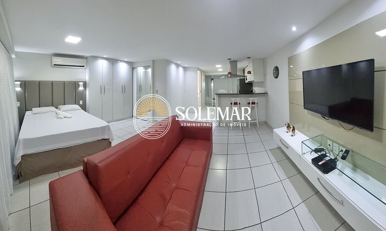 Apartamento de espacio abierto con vistas al mar