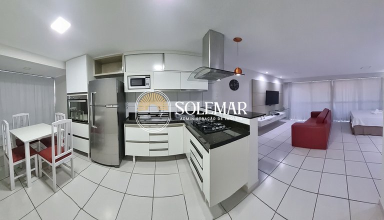 Apartamento de espacio abierto con vistas al mar