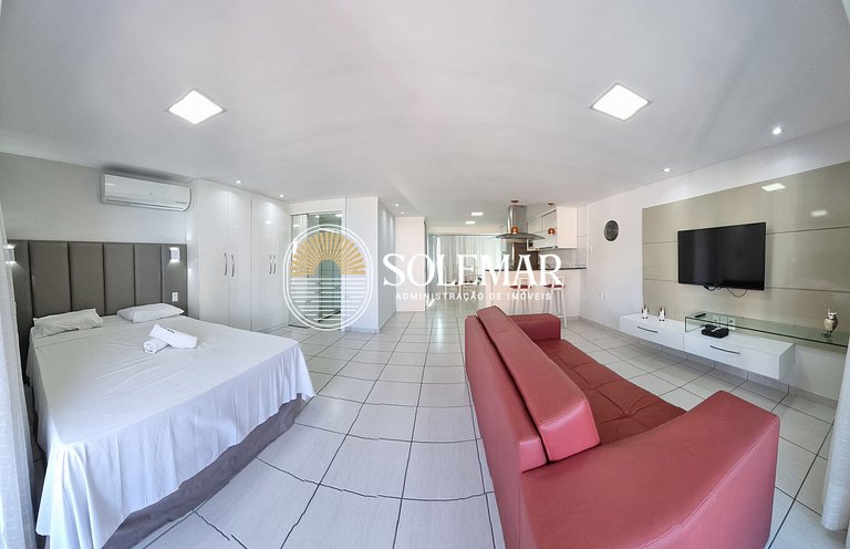 Apartamento de espacio abierto con vistas al mar