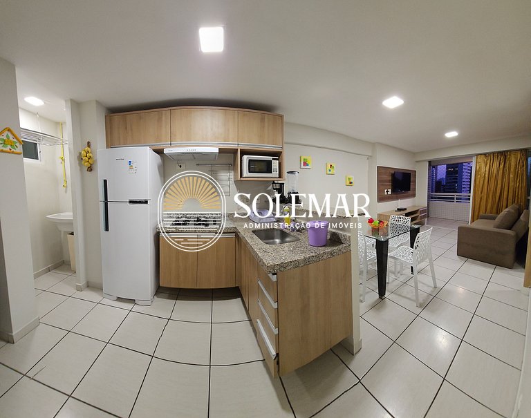Apartamento com suíte e quarto com cama beliche!