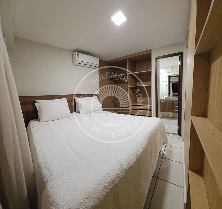 Apartamento com suíte e quarto com beliche