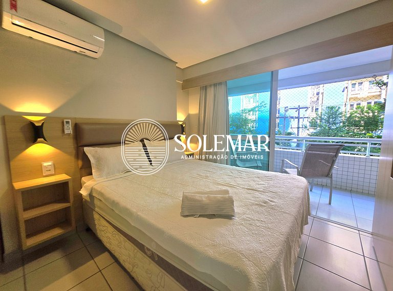 Apartamento confortável no Beach Class