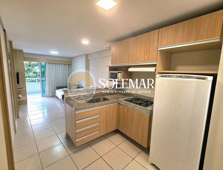Apartamento confortável no Beach Class