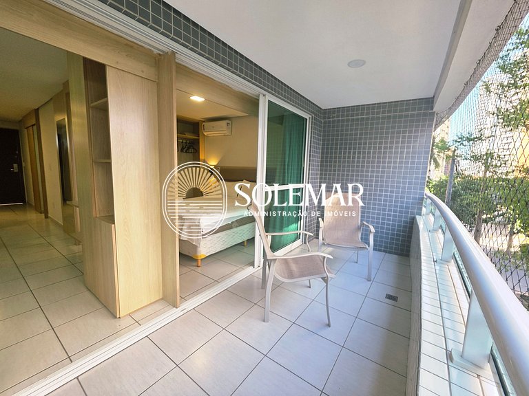 Apartamento confortável no Beach Class