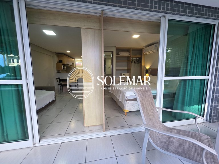 Apartamento confortável no Beach Class