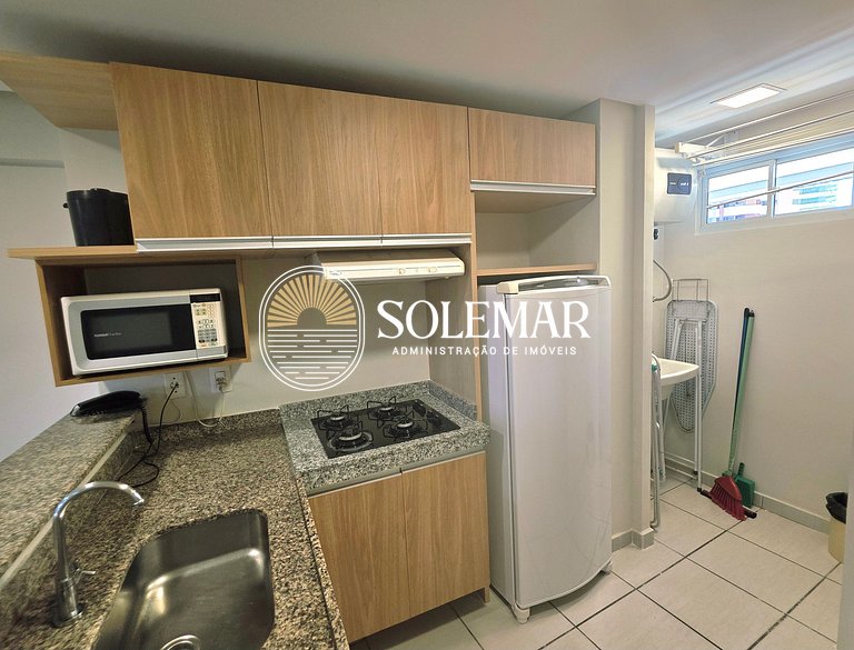 Apartamento confortável no Beach Class