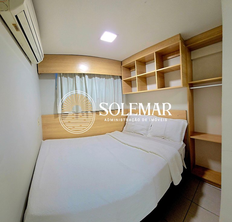 Apartamento confortável no Beach Class