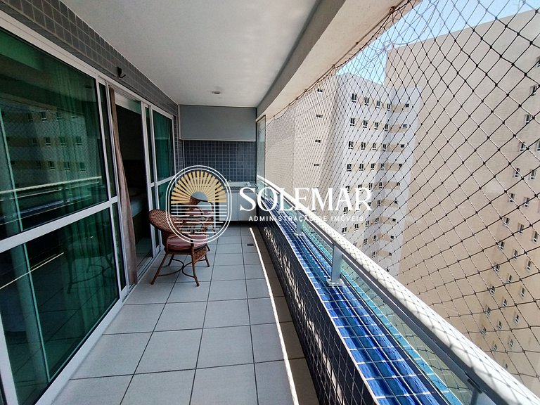Apto Vista Mar com uma Suíte + Quarto casal!