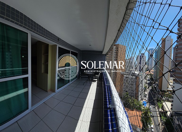 Apartamento com 1 suite e 1 quarto com cama solteiro