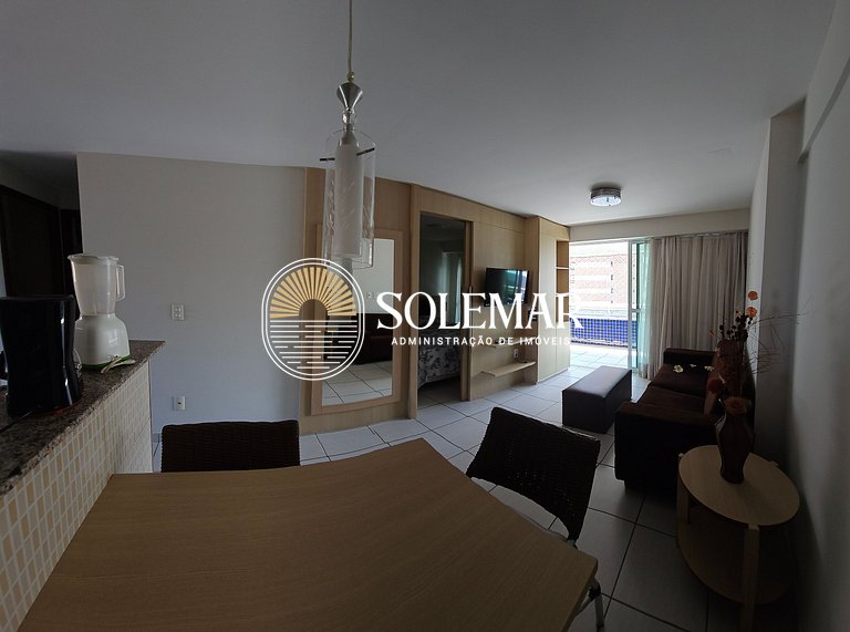 Apartamento composto por 1 suite e 1 quarto com cama individ